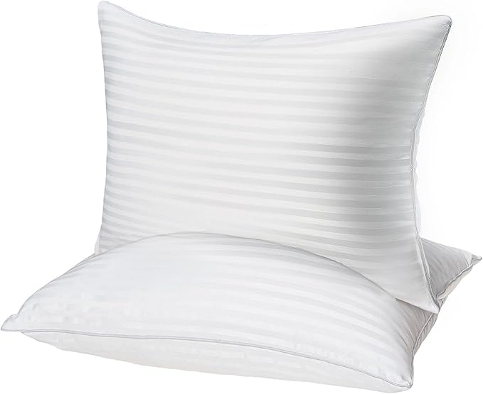 BP3 Bed Pillow, White Queen (Pack of 2), 2 Count