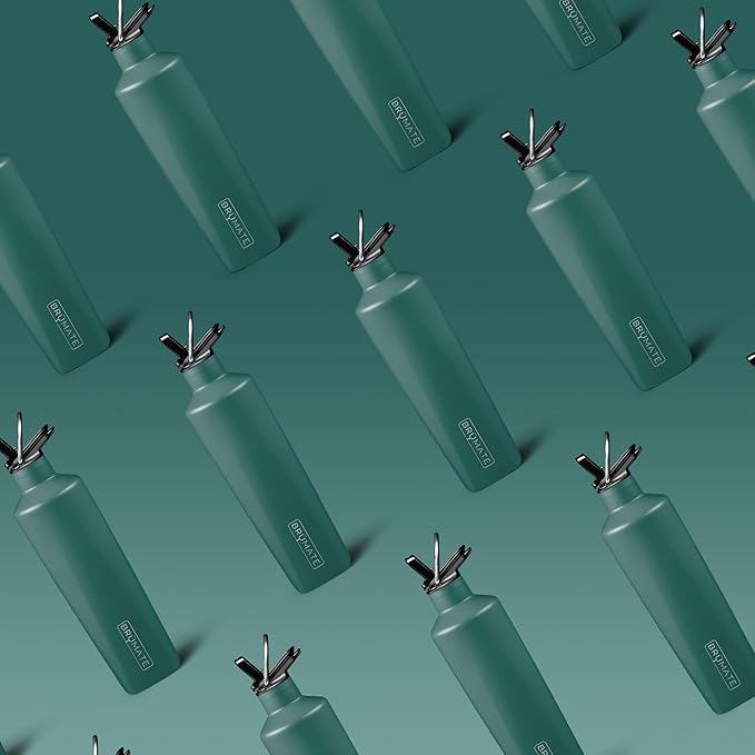 BrüMate ReHydration - 100% Leakproof 25oz Insulated Water Bottle with Straw - Stainless Steel Water Canteen (Hunter)