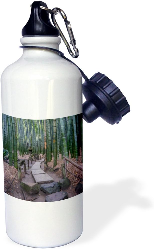 3dRose Japan, Kanagawa, Kamakura, Hokokuji Temple Garden. -Sports Water Bottle, 21oz , Multicolored
