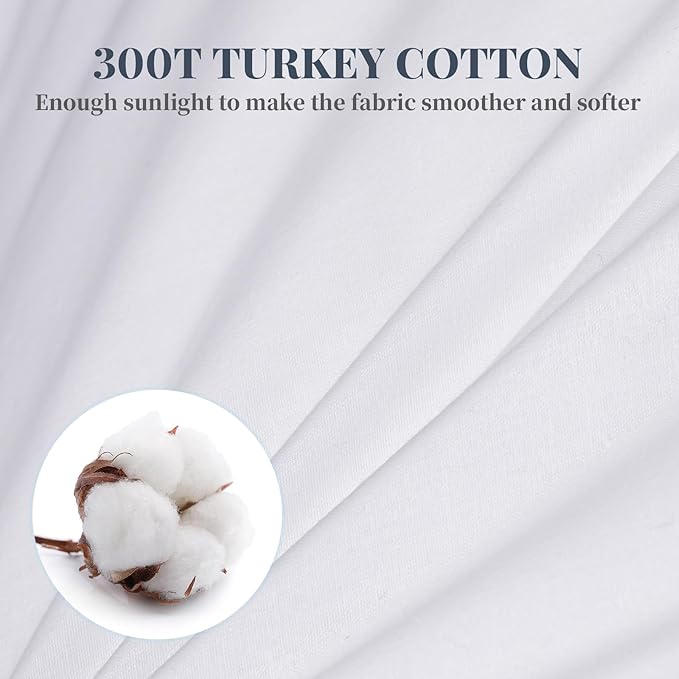 100% Breathable Cotton Cover Cooling Bedding Bed Pillows for Sleeping - Queen Size Set of 2, Hotel-Quality Soft Supportive Fluffy Pillows 2 Pack Full size20*28