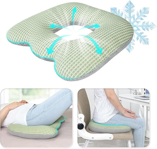 Bed Sore Cushion for Butt Hemorrhoid Pillow Sitting Donut Pillow for Tailbone Pain Relief Pressure Ulcer Coccyx Cushion After Surgery Pressure Sores Pads Medical Donut Seat Cushion