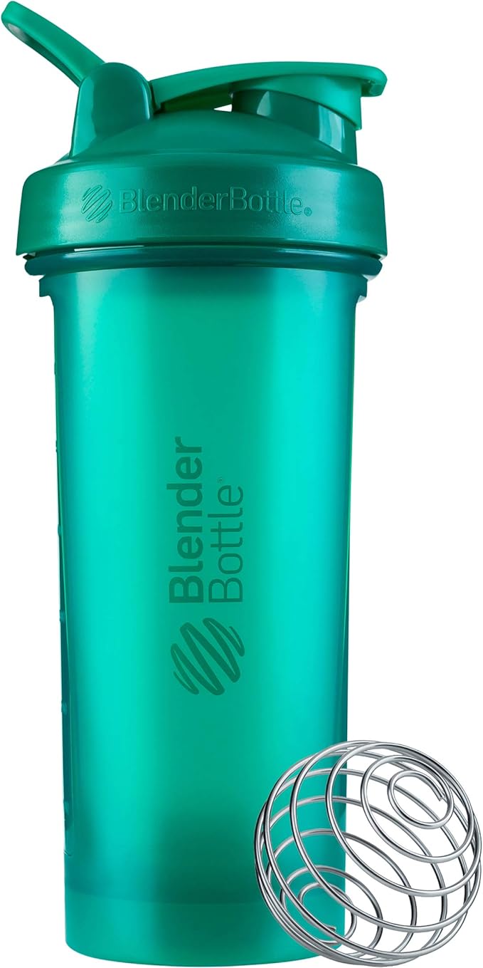 BlenderBottle Classic V2 Shaker Bottle Perfect for Protein Shakes and Pre Workout, 28-Ounce, Emerald Green