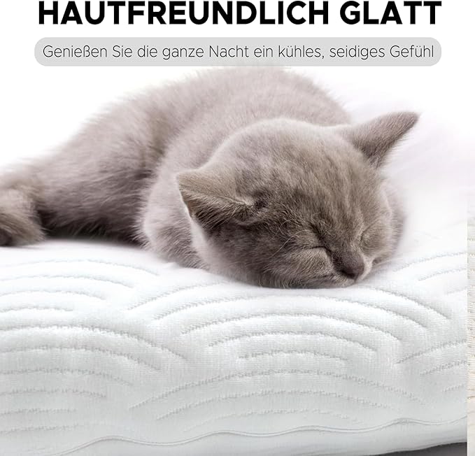 Body Pillow for Adults - Soft Long Bed Pillows Insert for Sleeping - Shredded Memory Foam & Removable Washable Cover - Swan Shaped Side Sleeper Pregnancy Pillow 49 Inch (White)