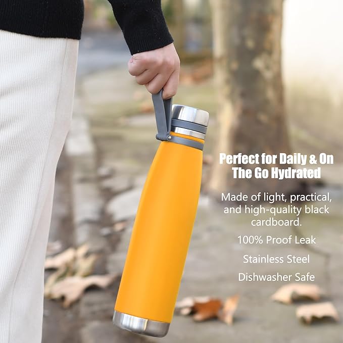 29oz Thermos for Hot and Cold Drinks, Coffee Thermos Water Bottle, Wide Mouth Thermal Cups- Leakproof Stainless Steel Insulated Thermos - Commute, Travel, and Picnic Friendly