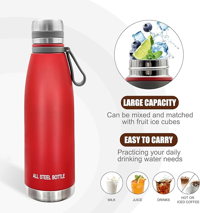 29oz Thermos for Hot and Cold Drinks, Coffee Thermos Water Bottle, Wide Mouth Thermal Cups- Leakproof Stainless Steel Insulated Thermos - Commute, Travel, and Picnic Friendly
