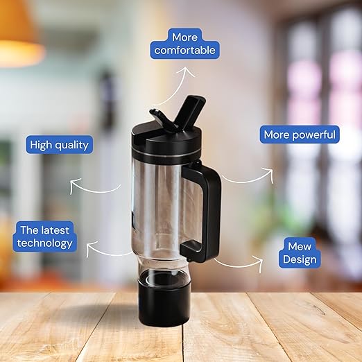 BGERA 2024 New Hydrogen Water Bottle Generator Portable Hydrogen Water Bottle 1000ML, 5 Minute Rapid Electrolysis of Household.