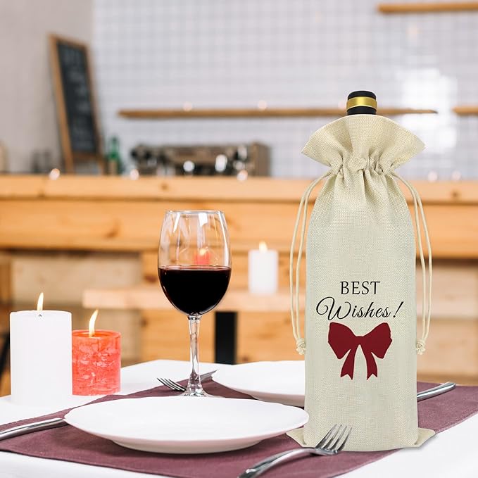 Birthday Gifts for Women Men Wedding Gifts for Couples Wine Bag Christmas Engagement Graduation Gift for Female Best Friends Sister Coworker Bestie Future Mr and Mrs Gifts Reusable Wine Bottle Bag