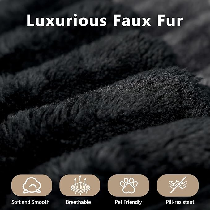 118" Cloud Couch Oversized Modular Sectional Sofa for Living Room,Modern Sofa with Deep Seat，V Shaped Boneless Couch,Comfy Upholstered Corduroy Couches for Apartment, Studio, Office,Bedroom，Black