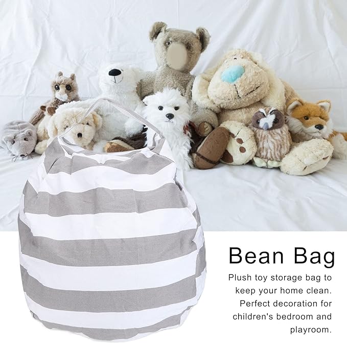 Bean Bag, Stuffed Animal Storage Bag Soft for Living Room for Travel for