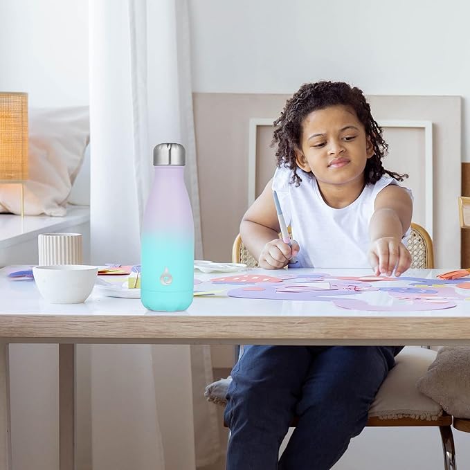 BJPKPK Water Bottles Stainless Steel Insulated Water Bottle 12oz Small Water Bottles For Travel,Ocean Dream