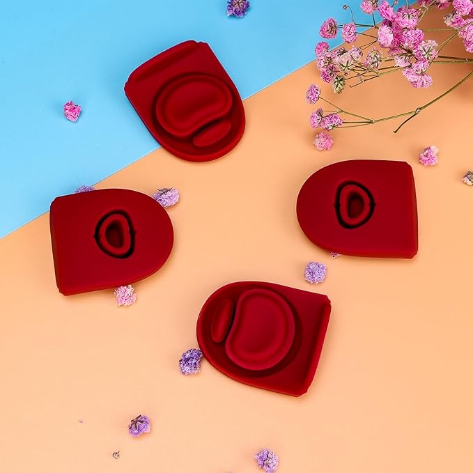 4Pcs Replacement Stopper for Owala Free Sip 24oz 32oz, Water Bottle Cap Mouth Seal Gaskets, Silicone Owala Replacement Lid Stopper, Owala Water Bottle 19oz 40oz Accessories,Burgundy