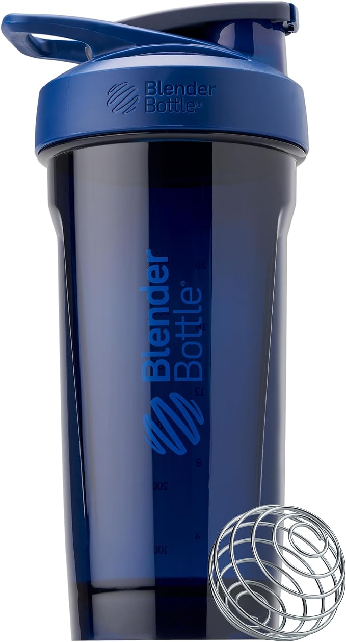 BlenderBottle 28-Ounce Strada Shaker Cup Bundle - Blue and Purple