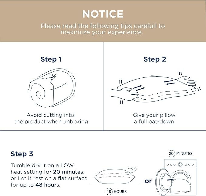 Bedsure Luxury Goose Feathers Down Pillow - 300 Thread Count Cotton Cover Gusseted Hotel Collection Bed Queen Pillow, Ultra-Soft High Elasticity Sorona Fiber Layer Pillows (2, Peyote, Queen)