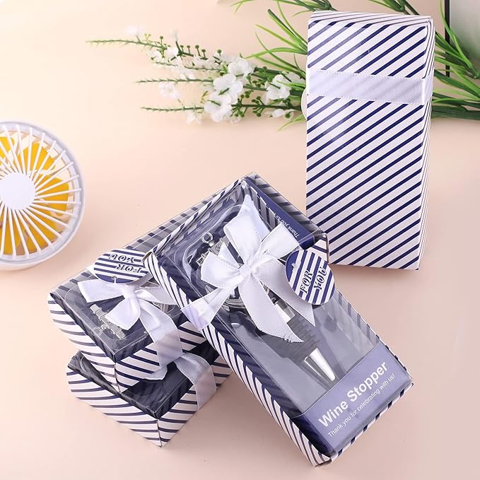 24PCS Wedding Favors Wine Bottle Stopper Silver Wine Nautical Stopper Favors Bridal Shower Party Favors Gifts for Guest Baby Shower Christmas Party Supplies(24,Anchor Stopper)