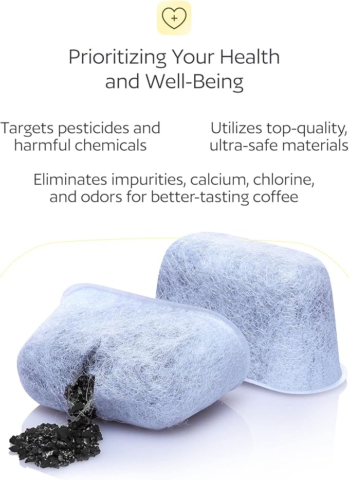 6 Water Filters for Cuisinart Coffee Makers - Fits all Cuisinart Coffee Brewers - Replacement Charcoal Water Filters for Cuisinart