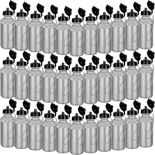 72 Pcs Sports Water Bottles Bulk 20 oz Plastic Water Bottles Reusable Squeeze Water Bottles Team Bottles with Pull Top Cap for Adults Kids Outdoor Cycling Fitness