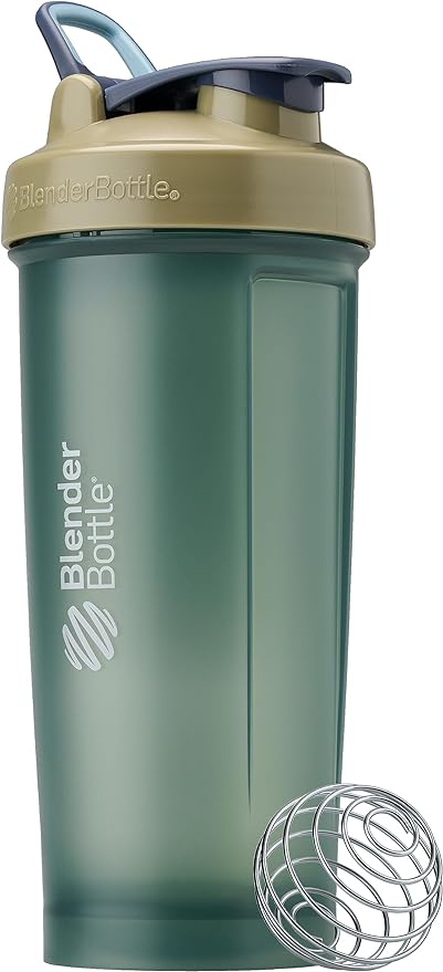 BlenderBottle Classic V2 Shaker Bottle Perfect for Protein Shakes and Pre Workout, 28oz, Full Color Tan
