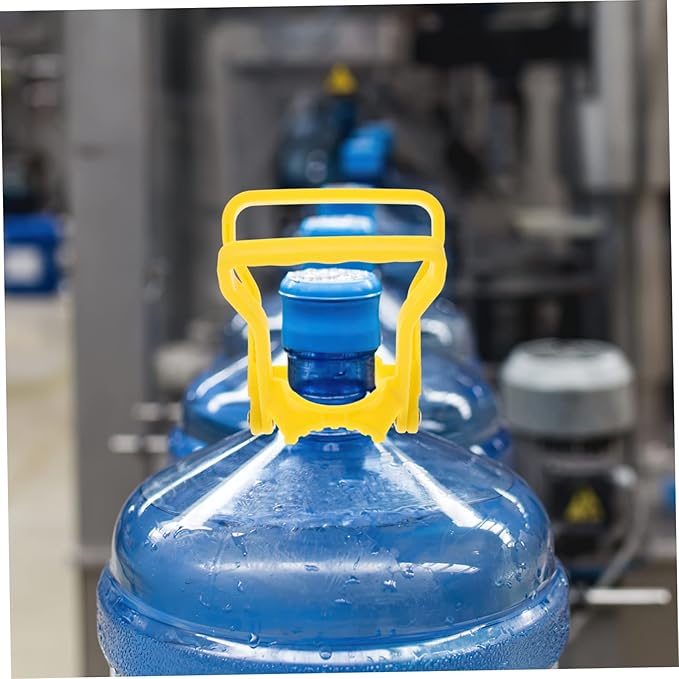 4pcs Gallon Bottle Carrier Drinking Water Bottle Handle Water Bottle Lift Handles Gallon Water Bottle Caps Bottle Carrier Lifter 5 Gallon Water Jug Holder Bucket Blue Bottle Abs