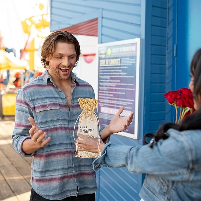 70th Birthday Gifts for Women Wine Bag 70th Birthday Decorations Meaningful 70th Birthday Gifts for Men Coworkers Lady Friend Bestie Him Anniversary Wine Bags