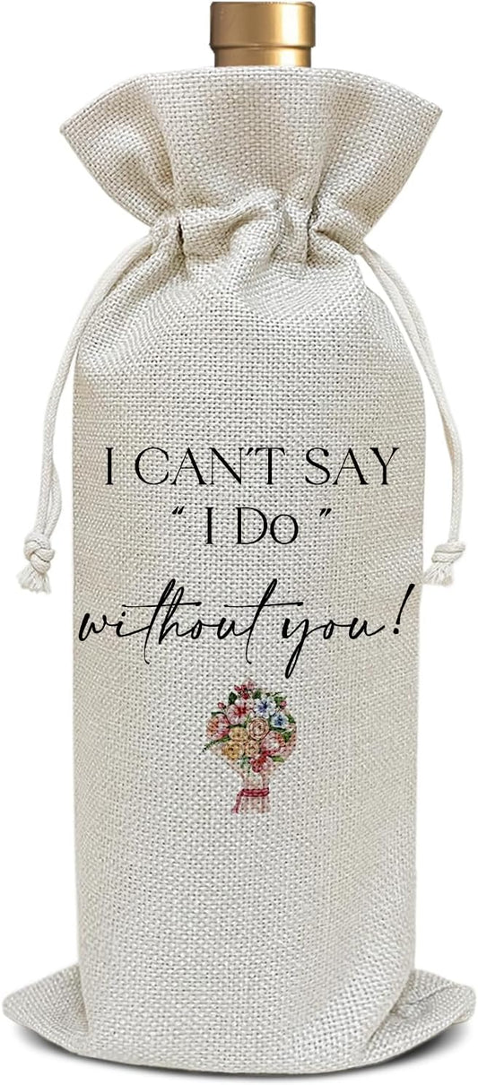 Bridesmaids Proposal Gifts, Gifts for Wedding Gift for Maid of Honor Sister Friend Bridesmaid Gifts Bridal Shower Bachelorette Party Favor Wine Bag Decoration Supplies, Wine Gifts for Women /16