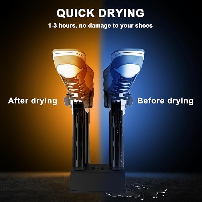 Boot Dryers Shoe Dryer: Boot Warmer and Deodorizer with Fan, Boot Dryer for Work Boots with Timer, Shoe Dryers for Sneakers