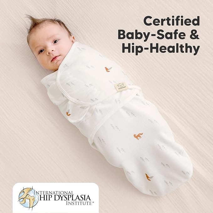 Baby Swaddle Sleep Sacks with Zipper - 3-Pack Newborn Swaddle Sack, Baby Swaddles Sleep Sack 0-3 Months, Wearable Blanket Baby, Baby Swaddle Blanket Wrap, Swaddle Sack, Easy Change Swaddle (Forest)