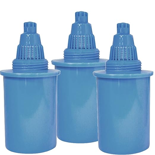 AOK1089FBLUX3 Alkaline Water Pitcher Filter Replacement Designed for Models Original and Slim line, Blue (Pack of 3)