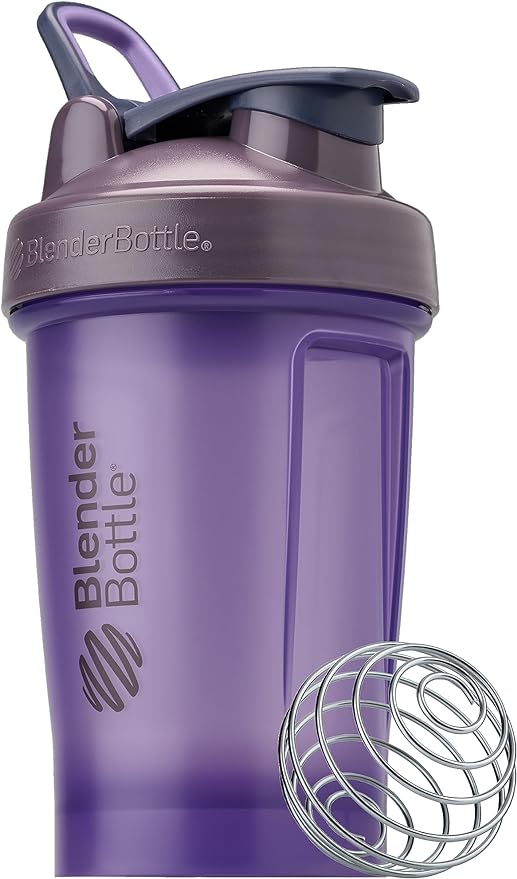 BlenderBottle Classic V2 Shaker Bottle Perfect for Protein Shakes and Pre Workout, 20oz, Full Color Purple