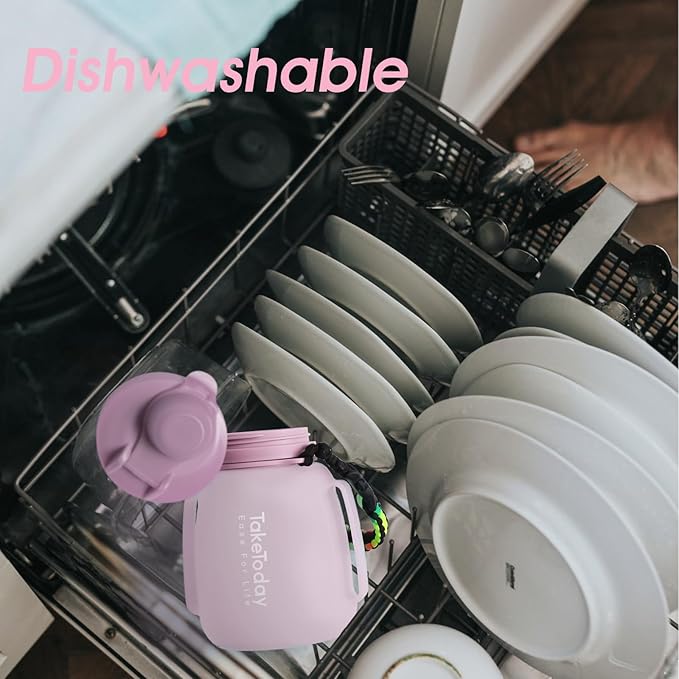 40 OZ Motivational Water Bottle with Straw and Paracord Handle 1.2L Silicone Sports Water Bottle with Time Marker(Purple)