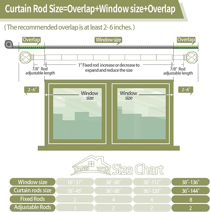 Bronze Farmhouse Curtain Rods for Windows:72-144" Heavy Duty Adjustable Long Curtain Rod for Bedroom Living Room,Boho Decorative Rustic Drapery Rods with Vintage Coastal Finials,Antique Bronze