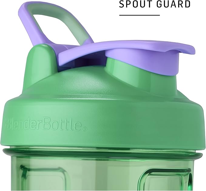 BlenderBottle Disney Princess Shaker Bottle Pro Series, Perfect for Protein Shakes and Pre Workout, 28-Ounce, Belle,Red