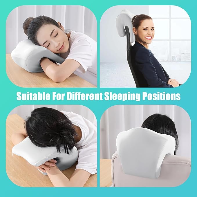 BALAPET Cooling Memory Neck Support for Office Chair, Headrest Pillow for Neck Pressure Relief Improved Posture for Working Chair, Car, Sofa, Plane and Travel