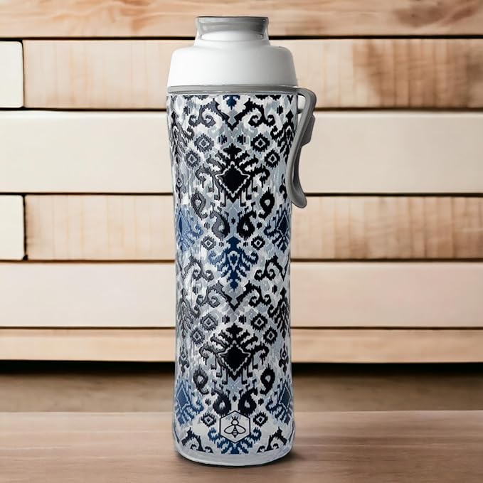 Biddlebee 24oz. BPA-Free Reusable Water Bottle with Wide-Mouth Chug Cap & Carry Handle | Perfect for Travel, Gym, School & Work | Proudly Made in USA | Cupholder Friendly, Fits in Backpack Pockets