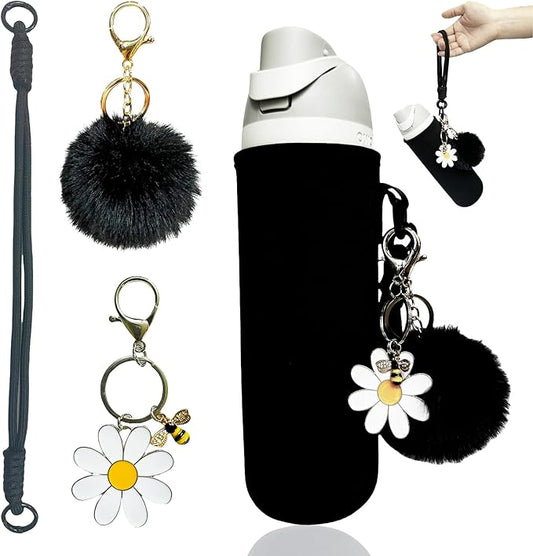 24oz Sleeves Compatible with Owala Sleeve Water Bottle Strap Compatible with Owala Charm Cute Accessories Compatible with Owala FreeSip Stainless Steel 24oz Tritan 25oz Twist 24oz Tumbler