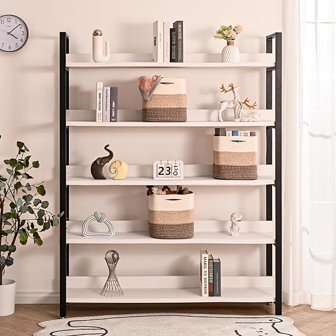 11 Inch Cube Storage Bins, Storage Cube Organizer Bins, Woven Cotton Rope Baskets for Storage, Storage Basket for Organizing Shelves, Square Baskets for Toys, Gradient Brown (Pack of 3)