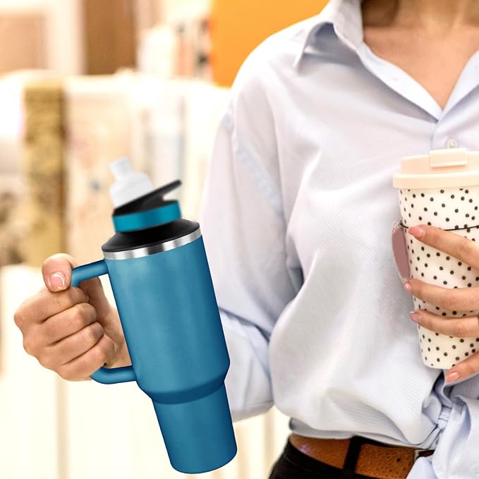 Bottle Adapter, Plastic Water Bottle Adapter Water Bottle Tops Leak Proof Bottle Lid Adapter for Stanley 40oz