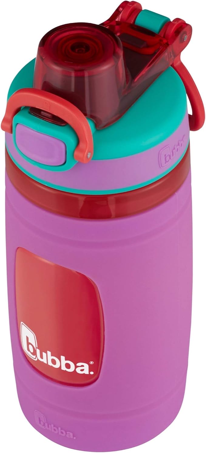 bubba Flo Kids Water Bottle, 16 Ounces (Pack of 1), Mized Berry with Watermelon