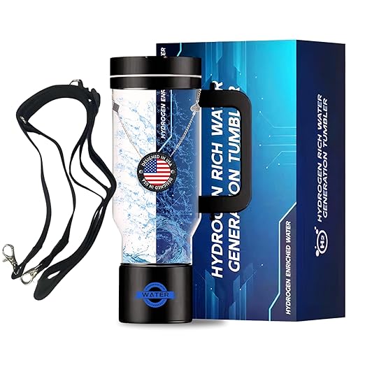 BGERA 2024 New Hydrogen Water Bottle Generator Portable Hydrogen Water Bottle 1000ML, 5 Minute Rapid Electrolysis of Household.