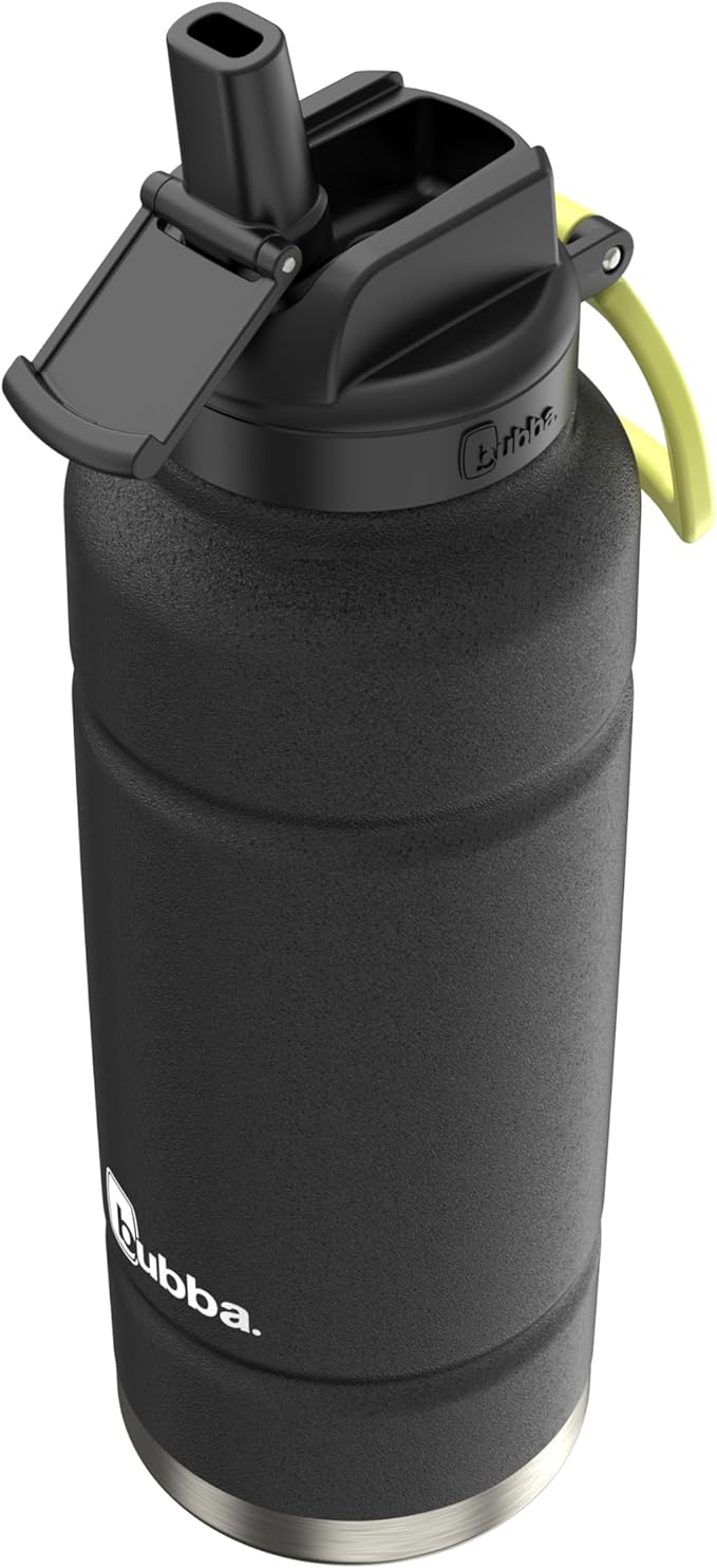 Bubba Trailblazer Insulated Stainless Steel Water Bottle with Straw Lid, 40oz, Licorice Powder Coat