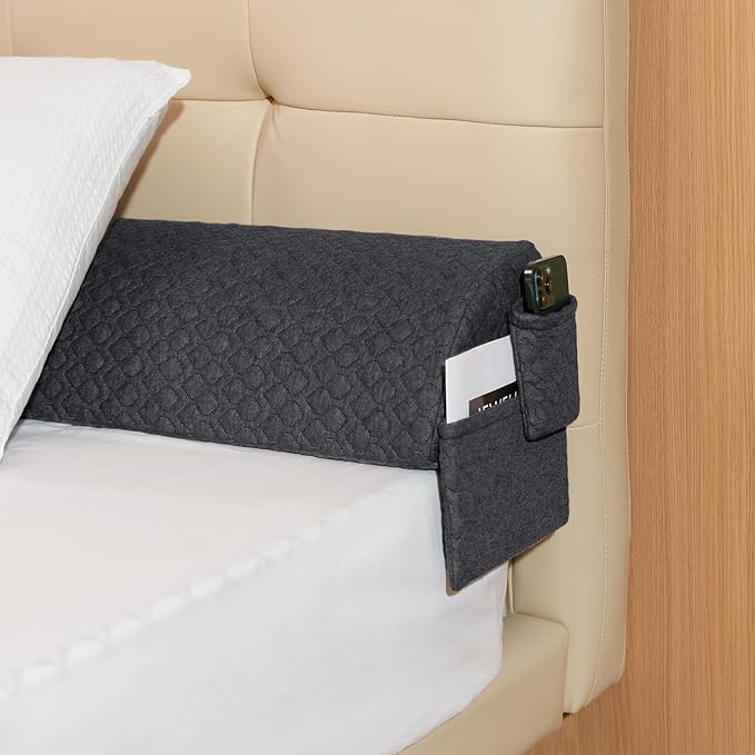 Bed Wedge Pillow Headboard/Queen Bed Gap Filler/Mattress Gap Filler Firm Support Sleeping Pillow 60"×8"×6" to Fill The Gap (0-6") Between Headboard and Wall