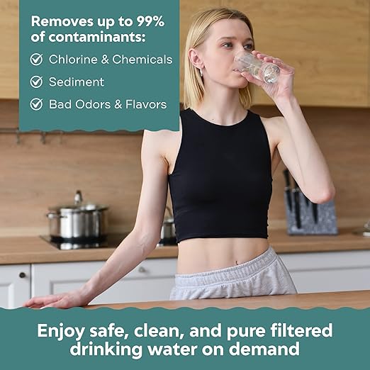 AMI Direct Flow Tankless RO Under-Sink Reverse Osmosis Water Filter System, 600 Gallons Per Day