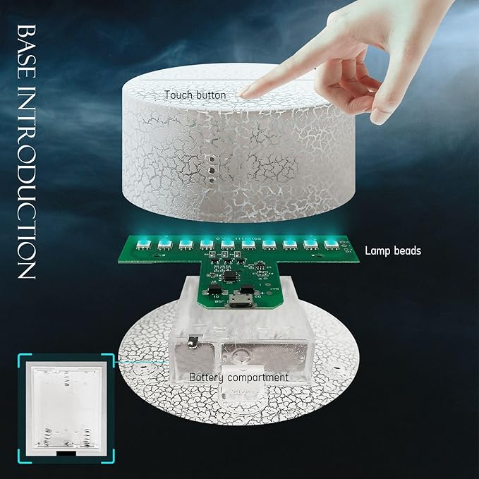 3D Visual Anime German shepherd Cute Dog Doggy Puppy Night Light 16 Color Change USB Charge Base Remote Control Dimming Flash Smooth Mode Desk Lamp Animal Cosplay Party Boy Gift Decoration