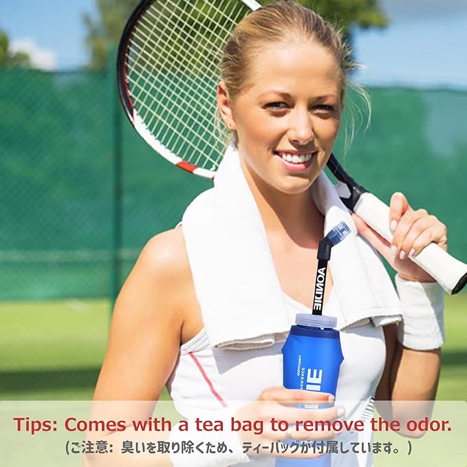 Azarxis Hydration Soft Flask 350ml 600 ml Running Water Bottle 2 Pack for Running Hiking Cycling (350ml - 2 Pack)