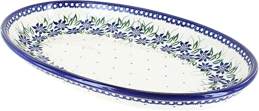 Blue Rose Polish Pottery Sierra Oval Platter