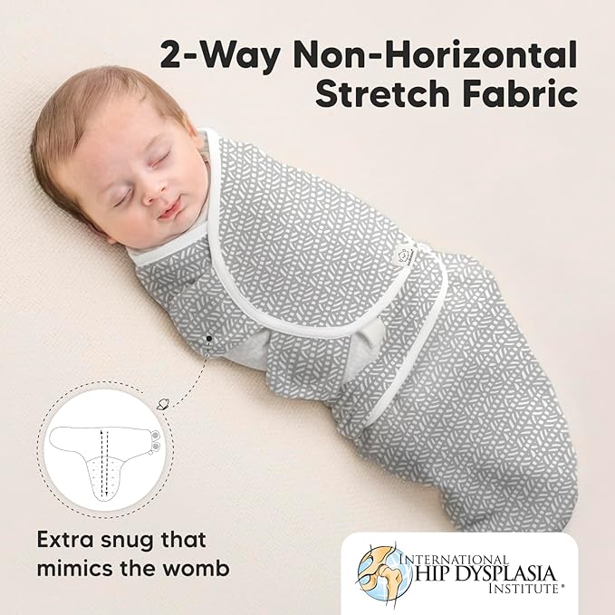 3-Pack Organic Baby Swaddle Sleep Sacks - Newborn Swaddle Sack, Ergonomic Baby Swaddles 0-6 Months, Swaddles for Newborns, Baby Sleep Sack, Baby Swaddle Blanket Wrap,Baby Essentials (Nordic,L)