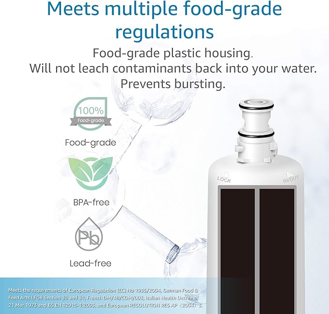 AQUACREST F-601R Filter Cartridge, NSF/ANSI 42 Certified, Replacement for F-601R Filter Cartridge (Pack of 2), Model No.WF05.