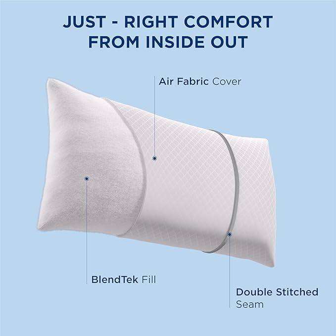 Bedsure Hotel Pillows - Luxury Bed Pillows for Sleeping with Decoration Strip Breathable Cover Soft & Supportive Pillows for Side, Back or Stomach Sleepers (4, Light Khaki, Queen)