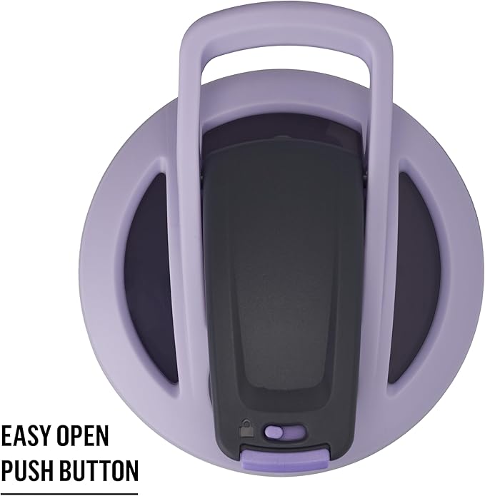 BlenderBottle Strada Sleek Insulated Stainless Steel Water Bottle with Wire Whisk, 25-Ounce, Lavender Ombre