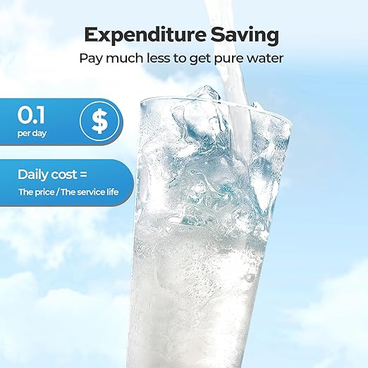 Alkaline Remineralization & pH Inline Water Filter, Replacement for TECASA Under Sink Tankless Reverse Osmosis System, 1-year Lifetime