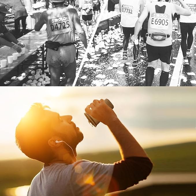 AONIJIE 2 Pcs Sports Collapsible Water Bottle BPA Free + 2 Pcs Replacement Straws Lid - TPU Soft Drink Water Kettle Foldable Flask for Hiking Bicycling Running Climbing (3 PCS 200ml Water Cup)